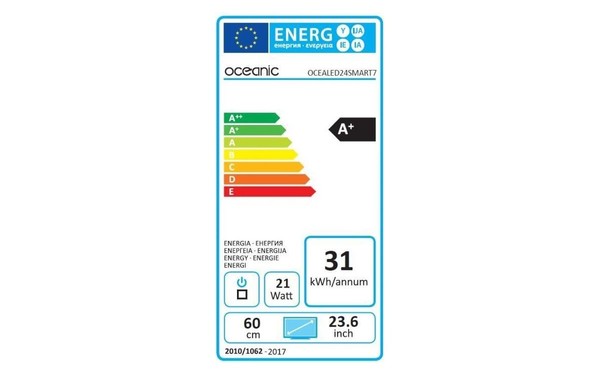 OCEANIC OCEALED24SMART7 - &Eacute;tiquette &eacute;nergie