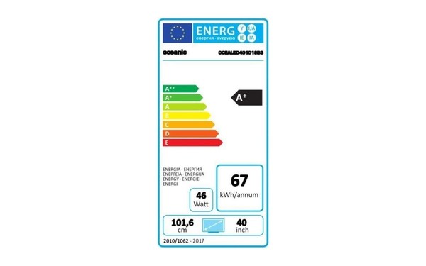 OCEANIC OCEALED401018B3 - &Eacute;tiquette &eacute;nergie