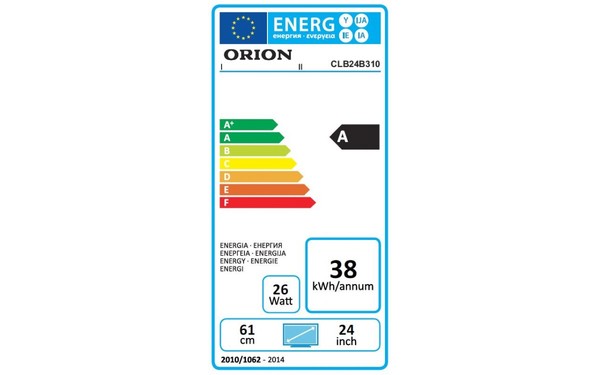 ORION CLB24B310 - &Eacute;tiquette &eacute;nergie