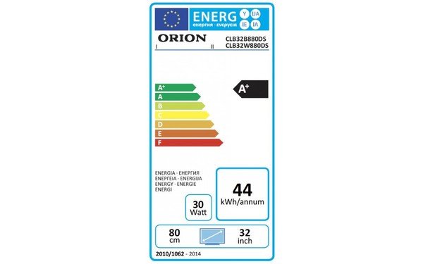 ORION CLB32W880DS - &Eacute;tiquette &eacute;nergie