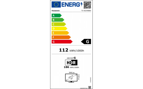 PANASONIC TV-65Z90BE6 - &Eacute;tiquette &eacute;nergie v2