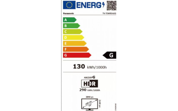 PANASONIC TV-75W95AEG - &Eacute;tiquette &eacute;nergie v2