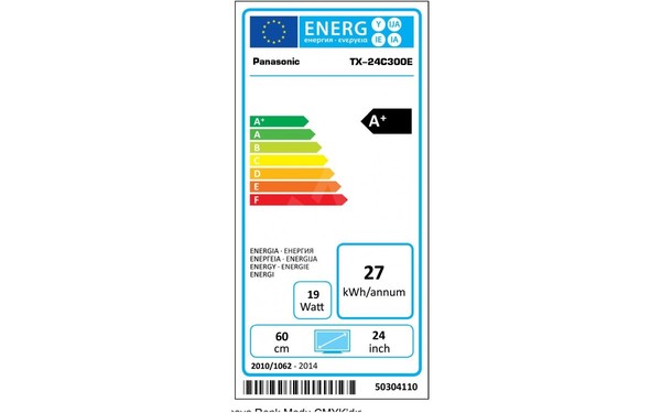 PANASONIC TX-24C300E - &Eacute;tiquette &eacute;nergie