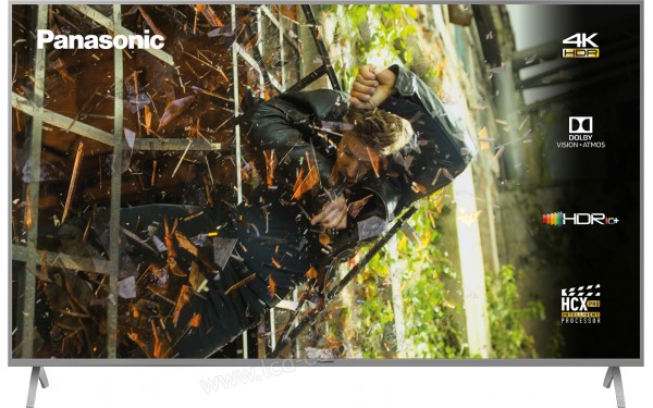 PANASONIC TX-43GXW904 - Vue de face pieds pos&eacute;s au plus large