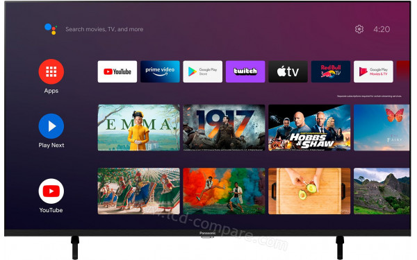 PANASONIC TX-43LX800 - Vue de face