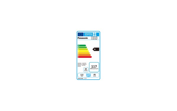 PANASONIC TX-49FXW784 - &Eacute;tiquette &eacute;nergie