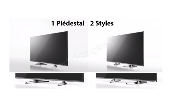 PANASONIC TX-55DX650E - Socle flexible (cr&eacute;dit : Panasonic)
