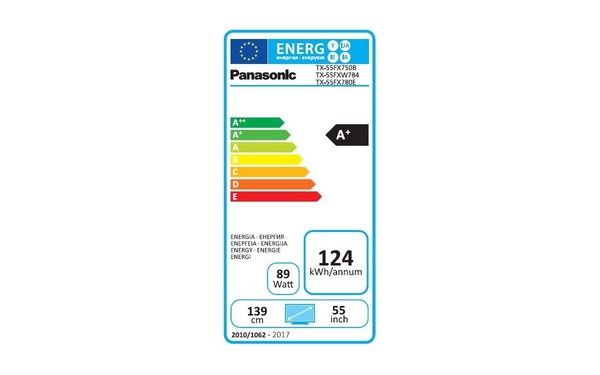 PANASONIC TX-55FX780E - &Eacute;tiquette &eacute;nergie