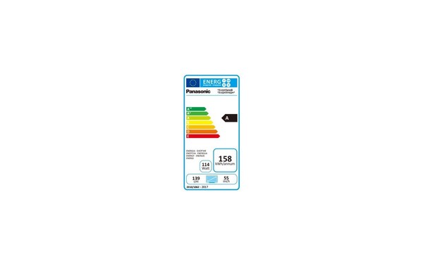 PANASONIC TX-55FXW654 Noir - &Eacute;tiquette &eacute;nergie