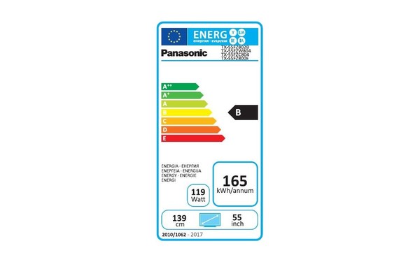 PANASONIC TX-55FZ800E - &Eacute;tiquette &eacute;nergie