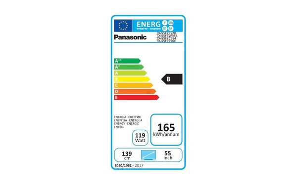 PANASONIC TX-55FZ950E - &Eacute;tiquette &eacute;nergie