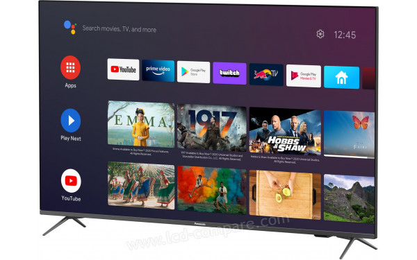 PANASONIC TX-55JX700 - Vue 3/4 droite