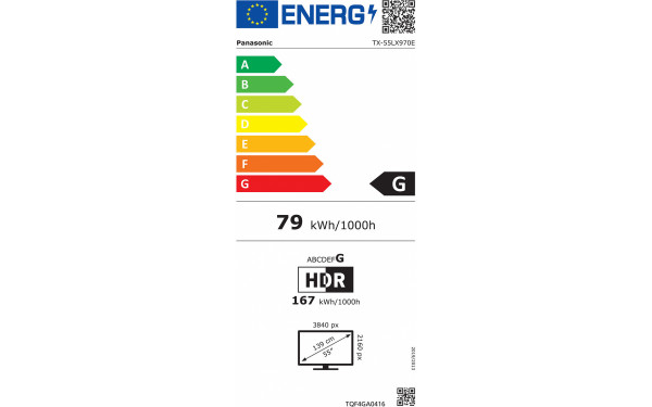 PANASONIC TX-55LX970 - &Eacute;tiquette &eacute;nergie v2
