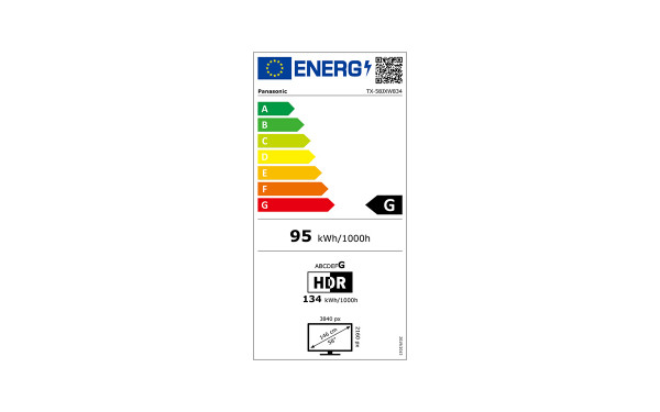 PANASONIC TX-58JXW834 - &Eacute;tiquette &eacute;nergie v2