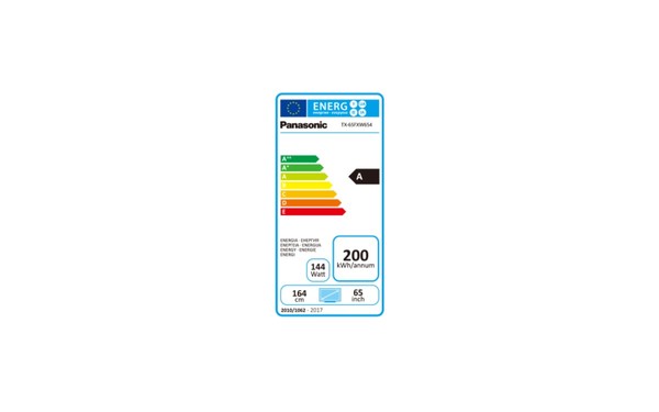PANASONIC TX-65FXW654 Noir - &Eacute;tiquette &eacute;nergie