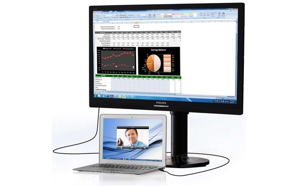 PHILIPS 221S6QUMB - Vue 3/4 droite