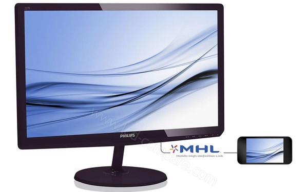 PHILIPS 227E6EDSD - Vue 3/4 gauche