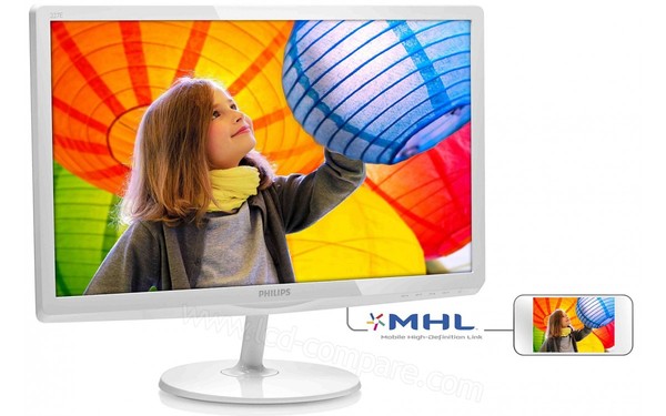 PHILIPS 227E6QDSW - Vue 3/4 gauche