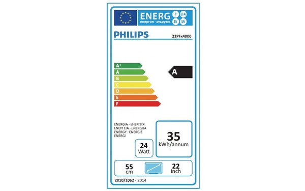 PHILIPS 22PFT4000 - &Eacute;tiquette &eacute;nergie