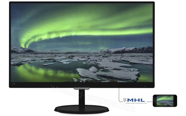PHILIPS 237E7QDSB - Vue de face