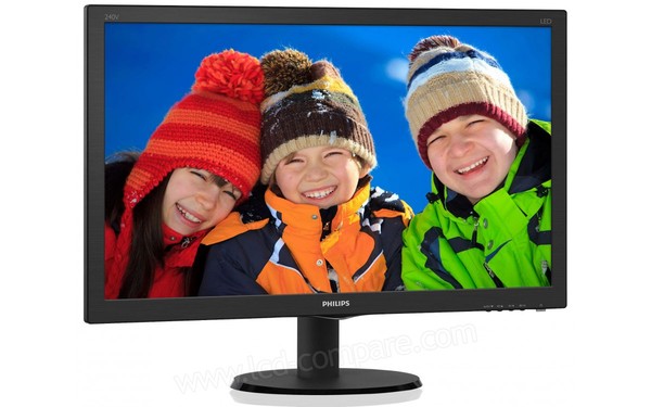 PHILIPS 240V5QDAB - Vue 3/4 gauche