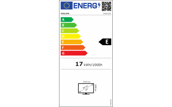 PHILIPS 241E1SC - &Eacute;tiquette &eacute;nergie v2