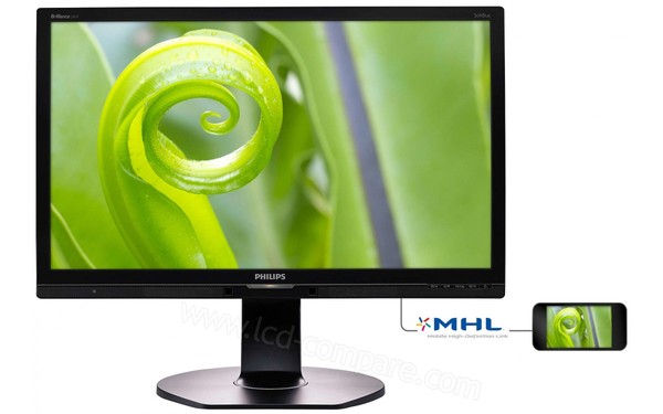 PHILIPS 241P6EPJEB - Vue de face