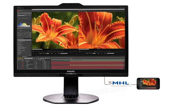 PHILIPS 241P6VPJKEB - Vue de face