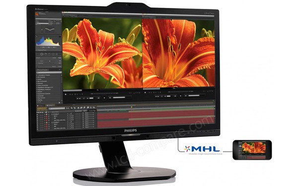 PHILIPS 241P6VPJKEB - Vue 3/4 gauche