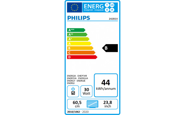 PHILIPS 242B1V - &Eacute;tiquette &eacute;nergie