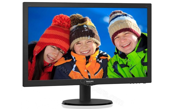 PHILIPS 243V5LHSB5 - Vue 3/4 gauche