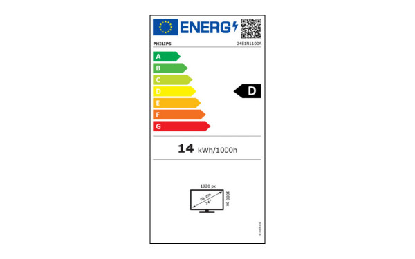 PHILIPS 24E1N1100A - &Eacute;tiquette &eacute;nergie v2