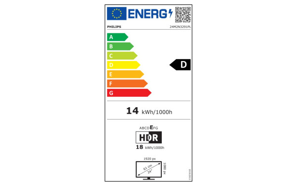 PHILIPS 24M2N3291PL - &Eacute;tiquette &eacute;nergie v2