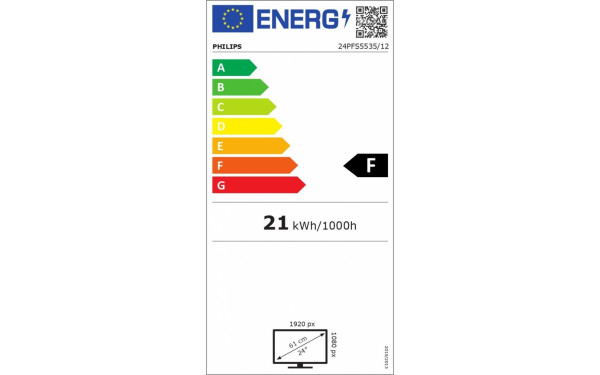PHILIPS 24PFS5535 - &Eacute;tiquette &eacute;nergie v2
