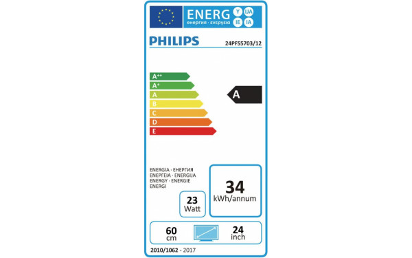 PHILIPS 24PFS5703 - &Eacute;tiquette &eacute;nergie