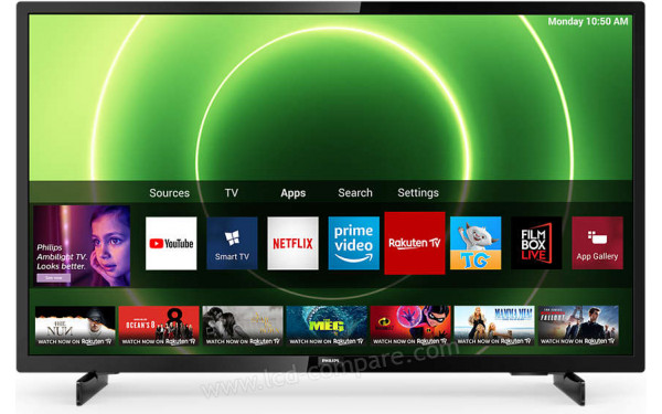 PHILIPS 24PFS6805 - Vue de face avec interface Saphi