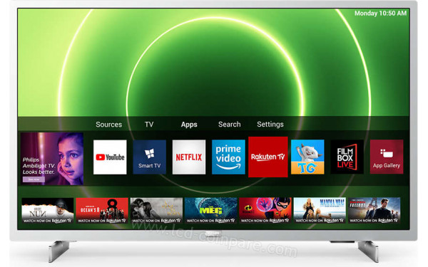 PHILIPS 24PFS6855 - Vue de face avec interface Saphi