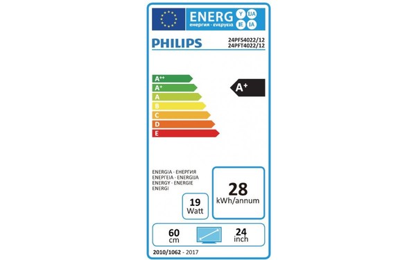 PHILIPS 24PFT4022 - &Eacute;tiquette &eacute;nergie