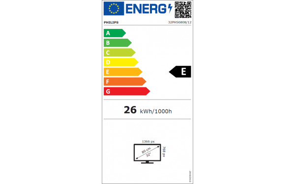 PHILIPS 24PHS6808 - &Eacute;tiquette &eacute;nergie v2