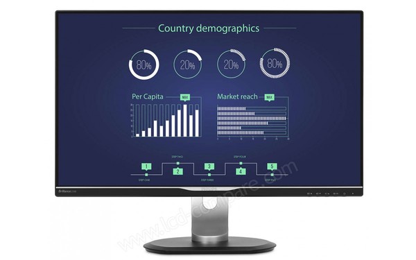 PHILIPS 258B6QUEB - Vue de face