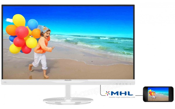 PHILIPS 274E5QHAW - Vue de face