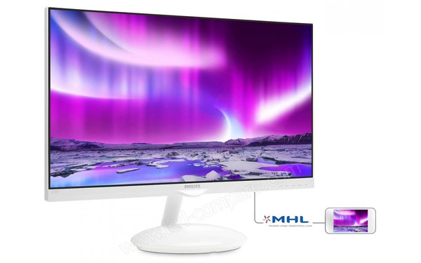 PHILIPS 275C5QHGSW Ambiglow - Vue 3/4 gauche