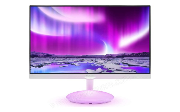 PHILIPS 275C5QHGSW Ambiglow - Vue de face avec Ambiglow
