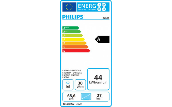 PHILIPS 276B1 - &Eacute;tiquette &eacute;nergie