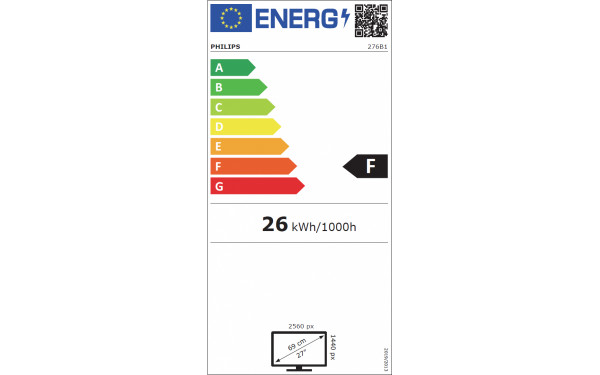 PHILIPS 276B1 - &Eacute;tiquette &eacute;nergie v2