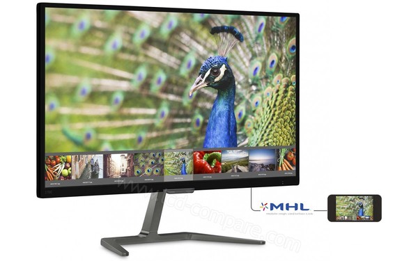 PHILIPS 276E7QDAB - Vue 3/4 gauche