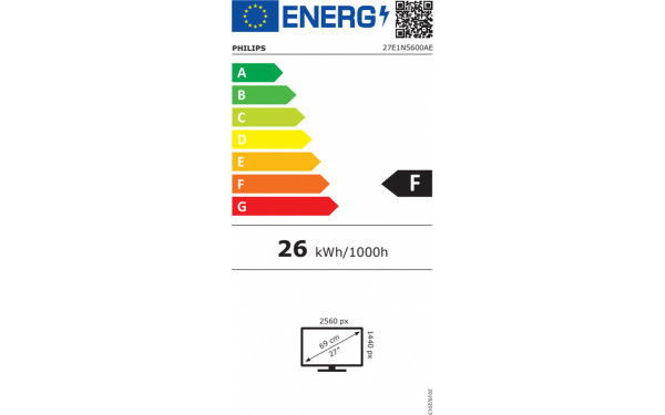PHILIPS 27E1N5600AE - &Eacute;tiquette &eacute;nergie v2