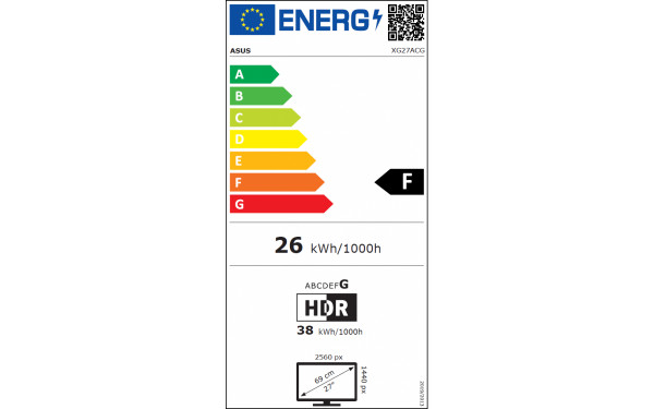 PHILIPS 27M2N3201A - &Eacute;tiquette &eacute;nergie v2