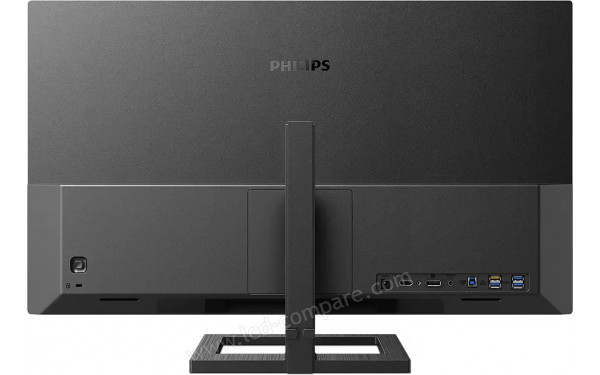 PHILIPS 288E2UAE - Vue de l'arri&egrave;re en position basse
