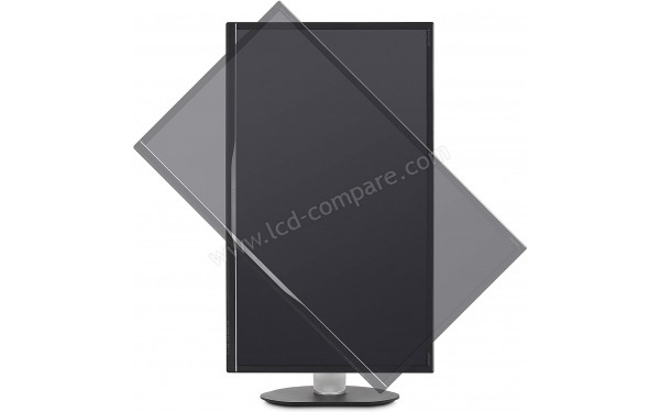 PHILIPS 328P6VJEB - Vue de face en mode portrait pivotant